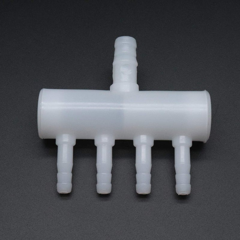 Xiaoyztan 5 Pcs Aquarium 4-Way Air Line Plastic Splitter Air Pump Tubing Connector for Air Flow Diffusion - Image 4